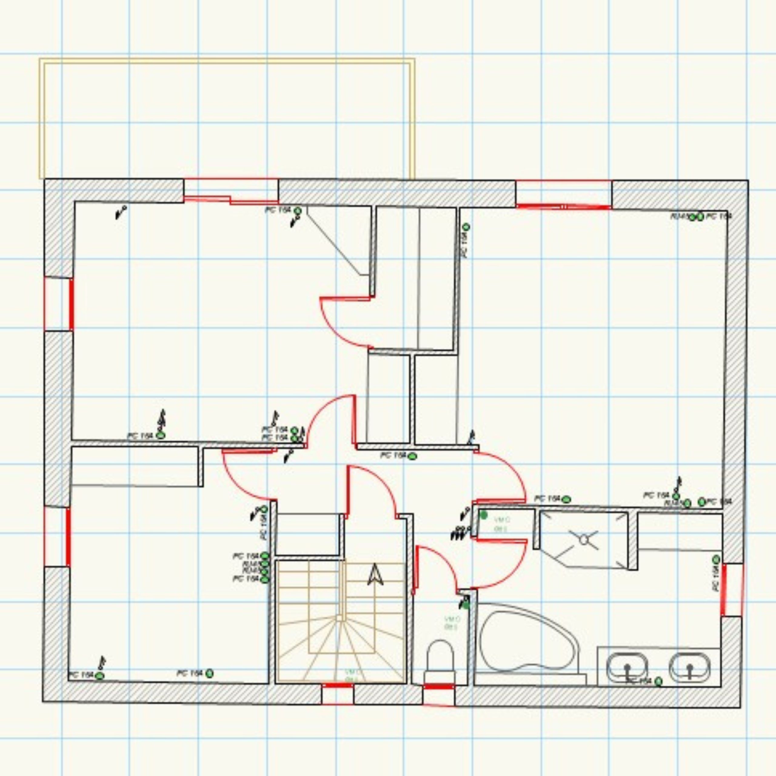 plan 2d architecture technique cotations dimensions relevé laser précis