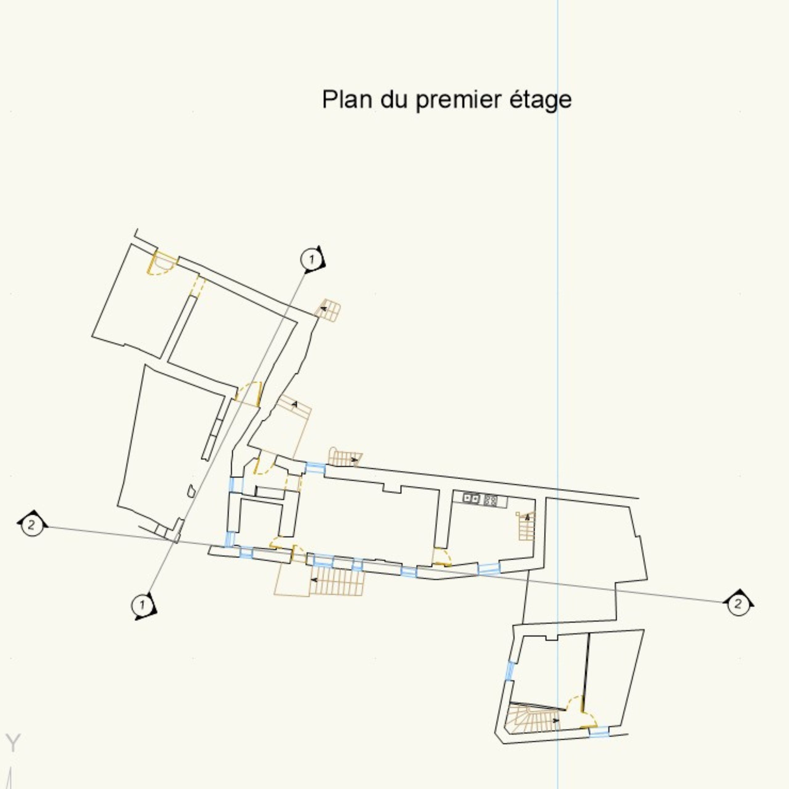 plan 2d architecture technique cotations dimensions relevé laser précis