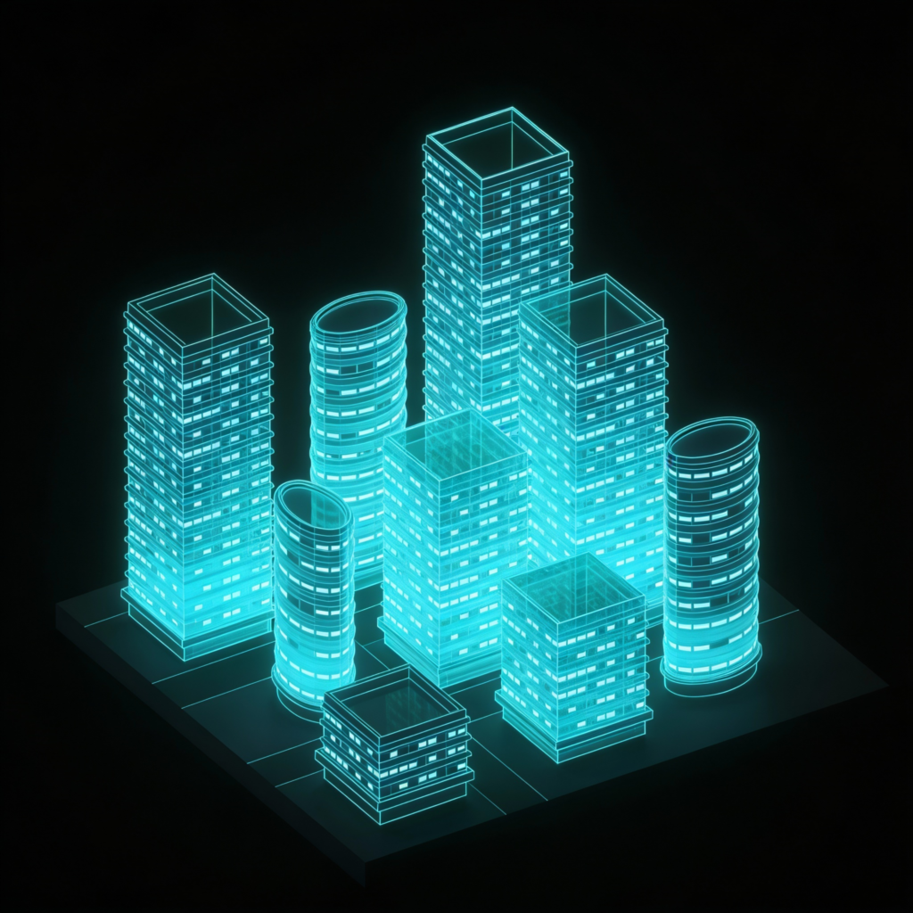 Scan laser bâtiment maquette 3d