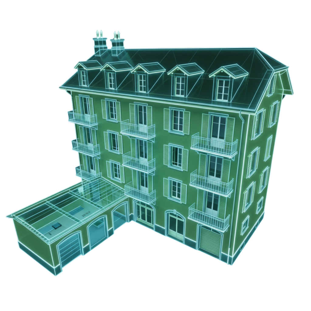 scan 3d bâtiment maquette numérique modélisation architecture relevé laser précis