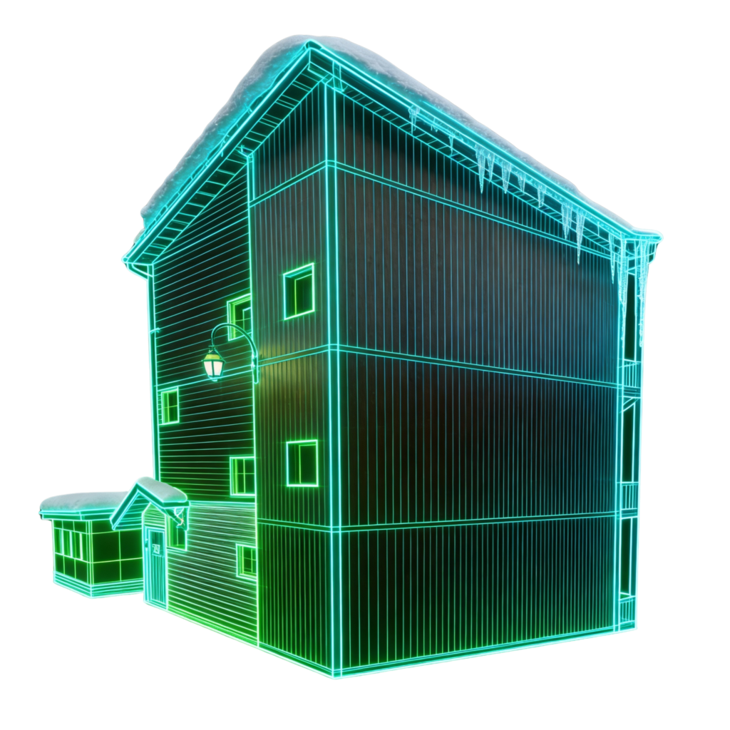 Modèle 3d bâtiment scan laser volumétrie architecture numérique détaillée